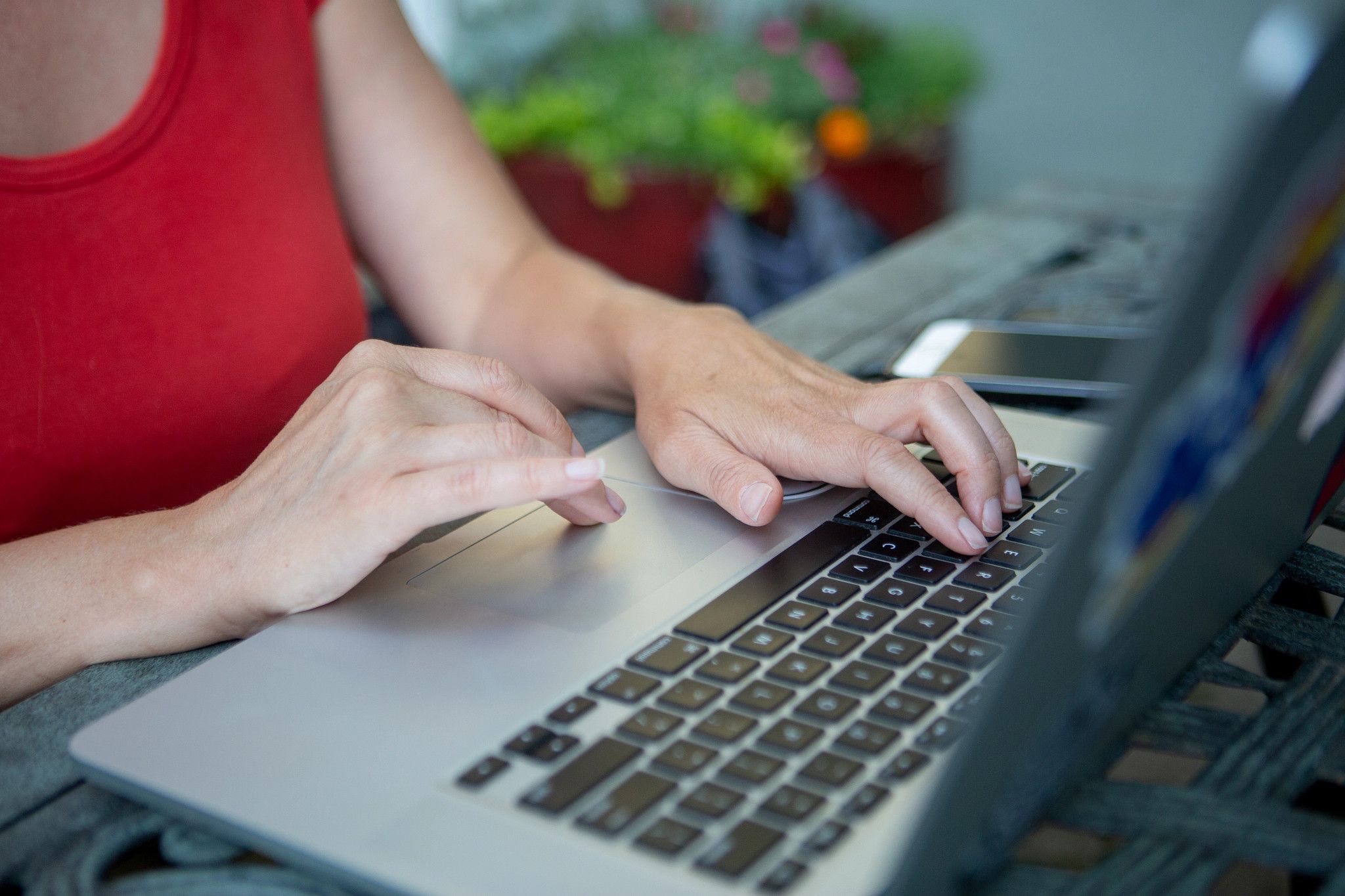 Hands on a keyboard