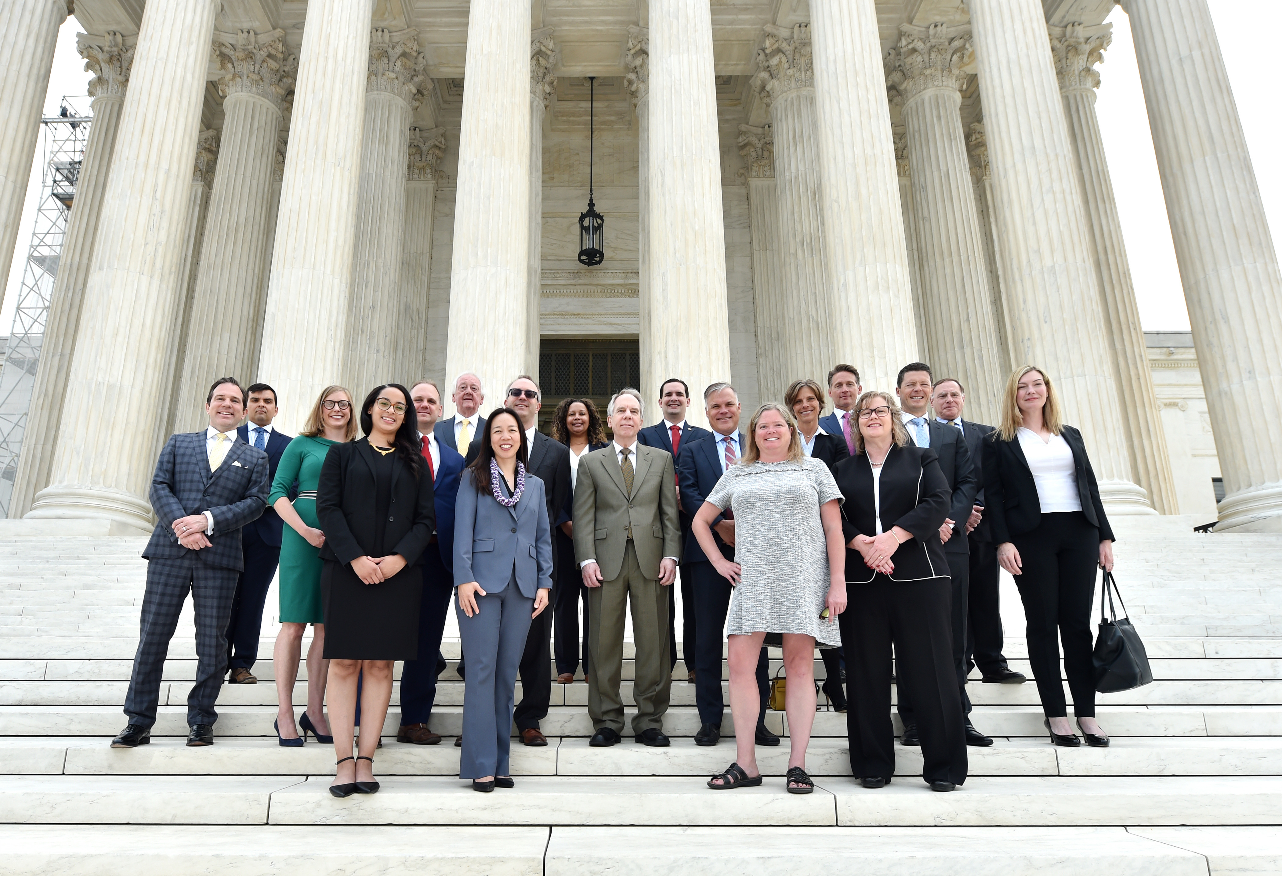 KU Law alumni outside of the capital