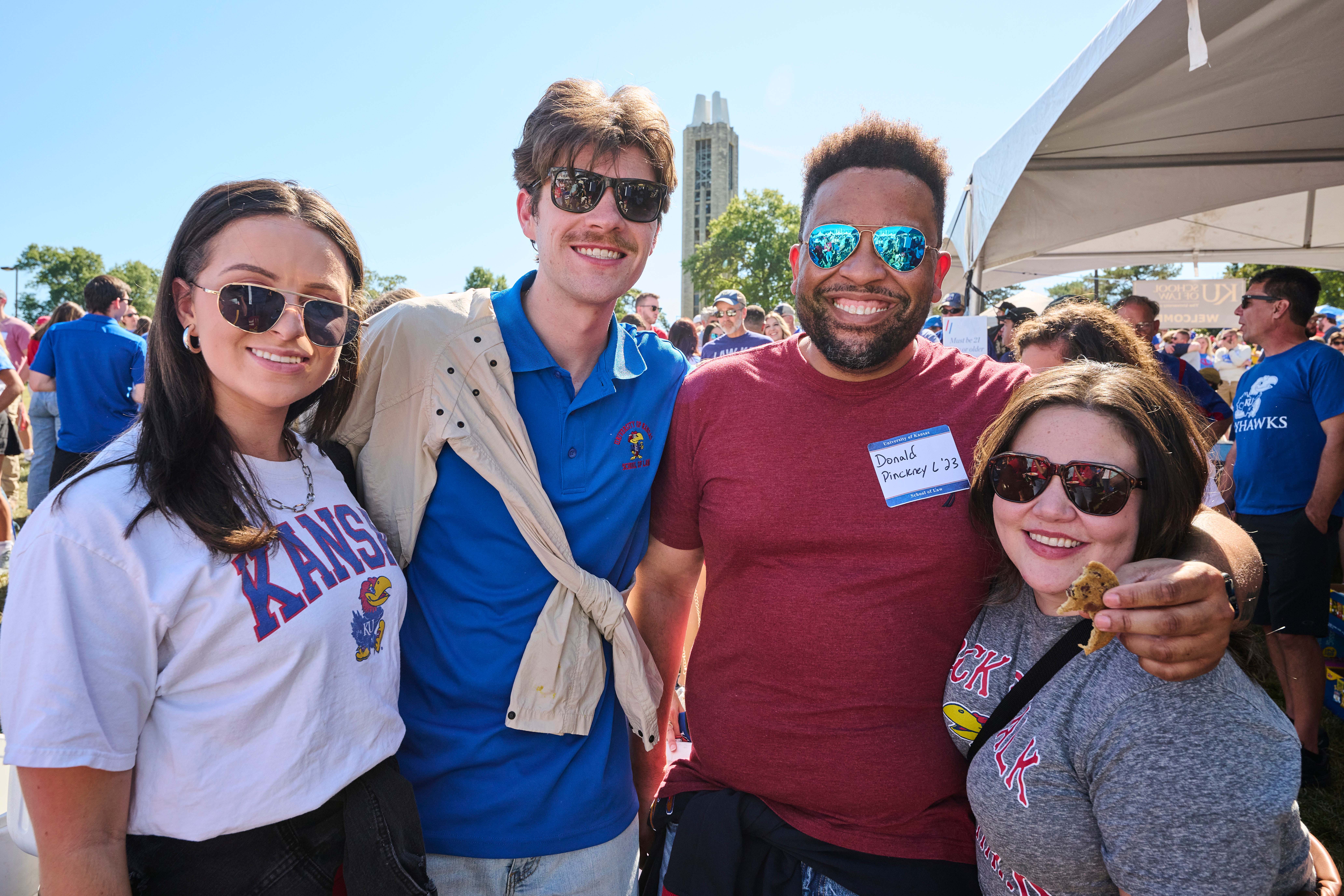 KU Law students at the 2022 tailgate