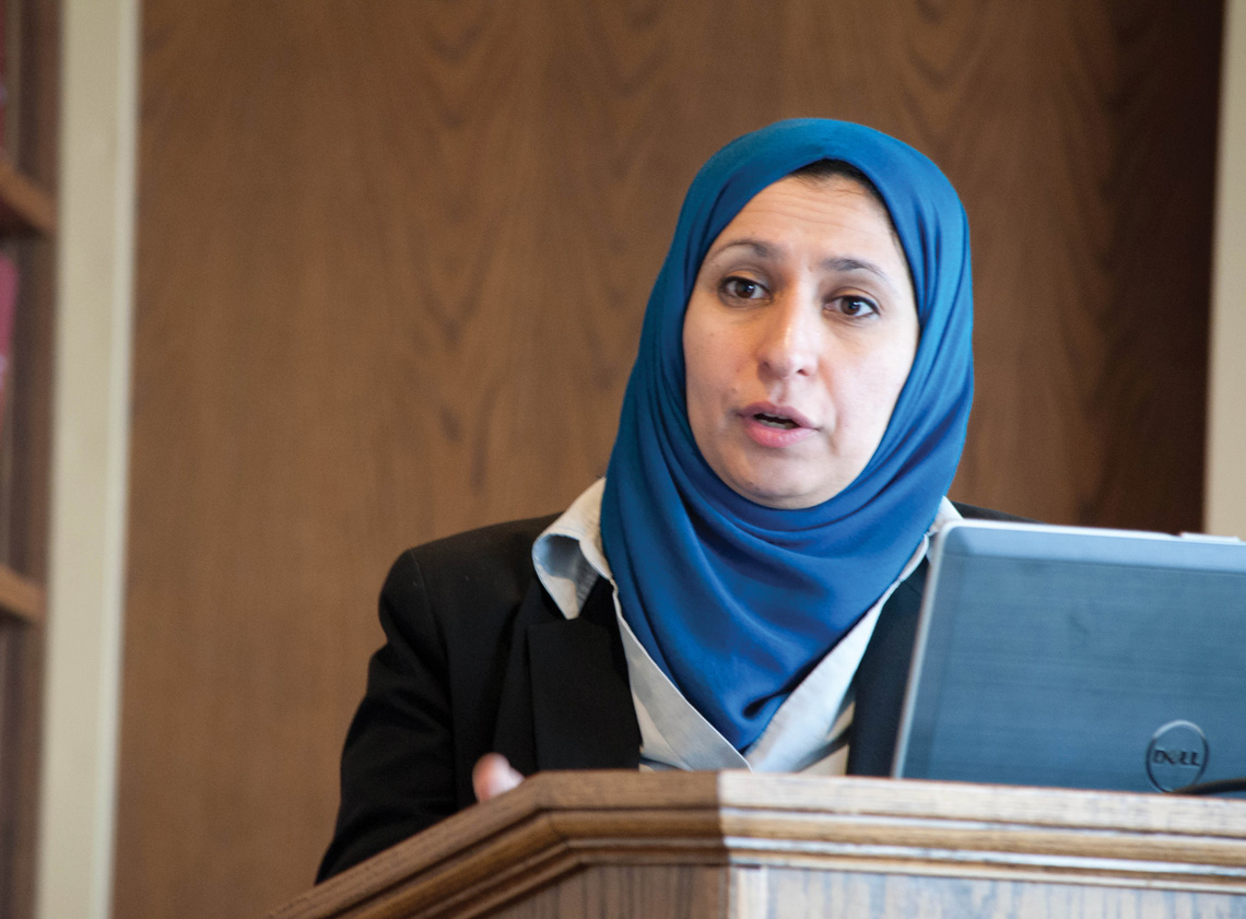 An international doctoral candidate defends her dissertation