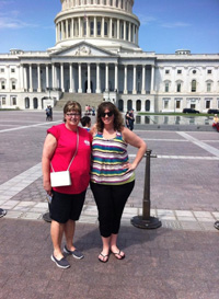 Heddy Pierce-Armstrong and her mother attend the 2015 International Association of Machinists (IAM) Legislative Conference in Washington, D.C.