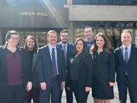 NNALSA moot court team members in front of Green Hall