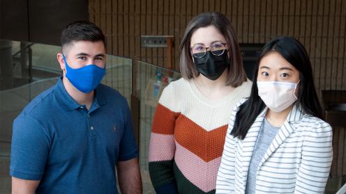 KU Law students Ryan Love, Cathryn Lind and Joan Lee, all participants of the Guardianship Clinic.